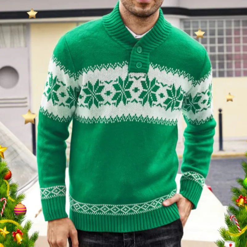 Pull homme décontracté à manches longues