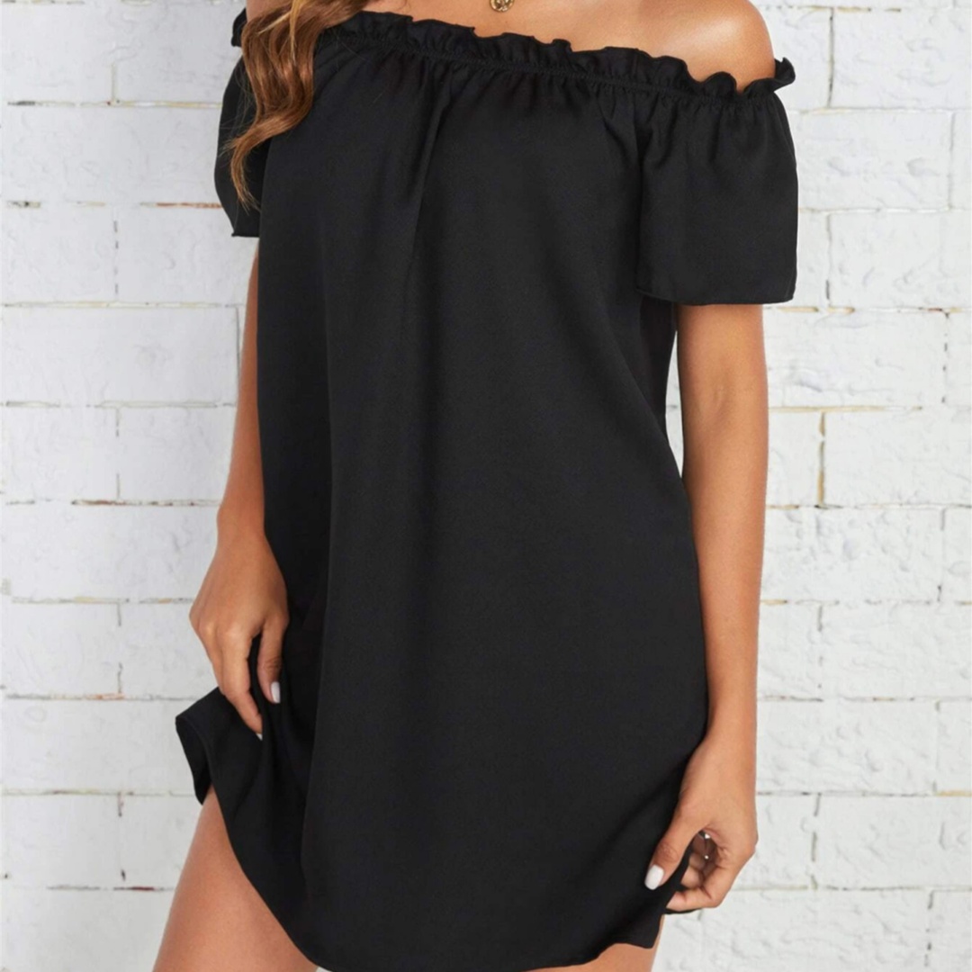 Robe femme décontracté à manches courtes