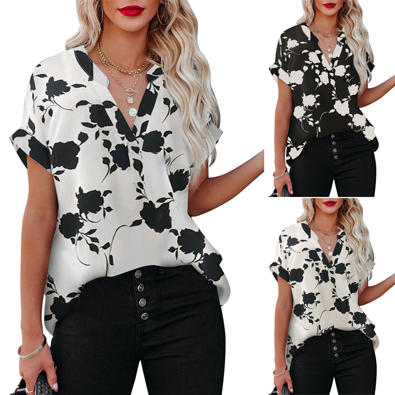 Chemise femme à manches courtes