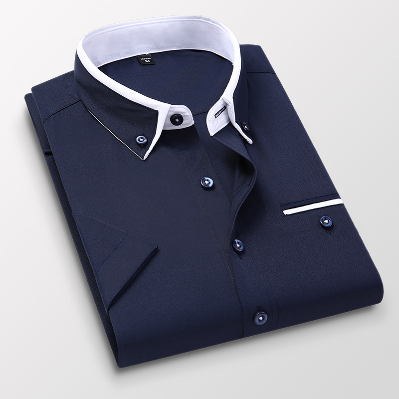 Chemise homme décontracté à manches courtes