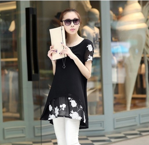 Chemise femme à manches courtes