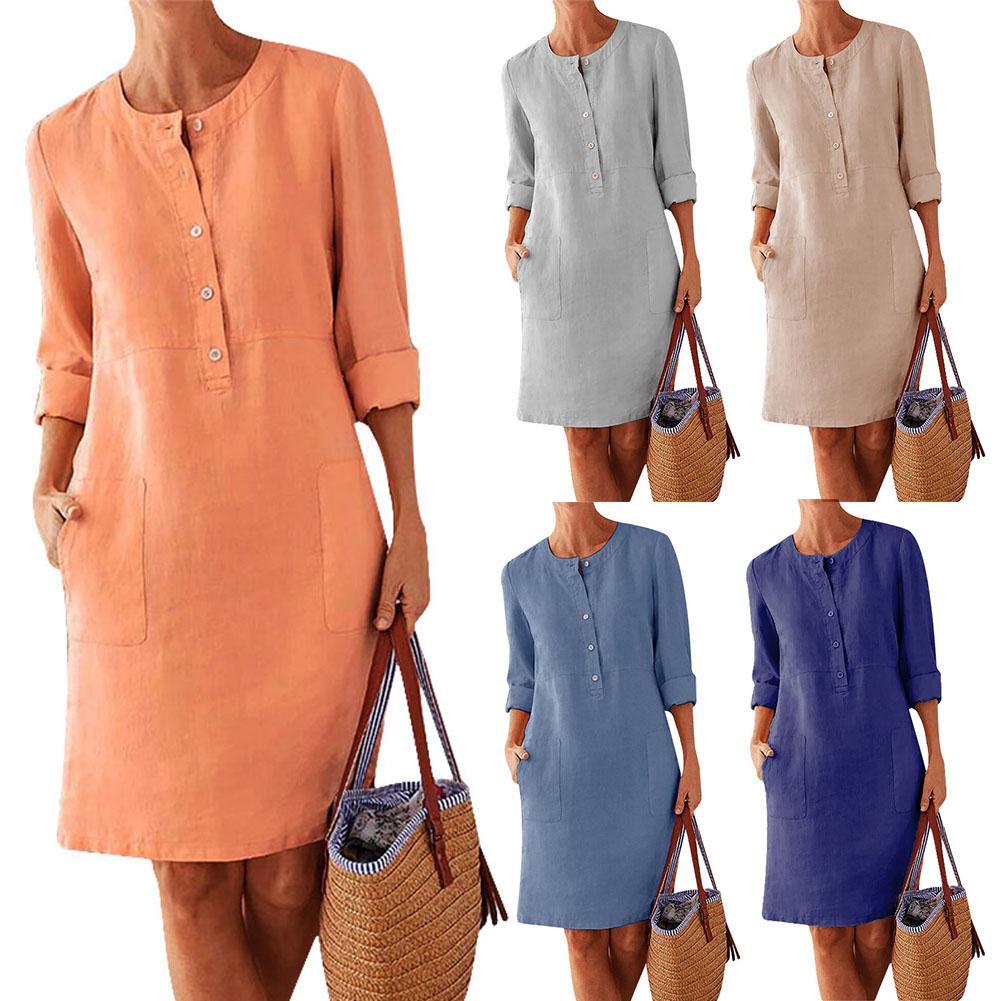 Robe femme à manches longues